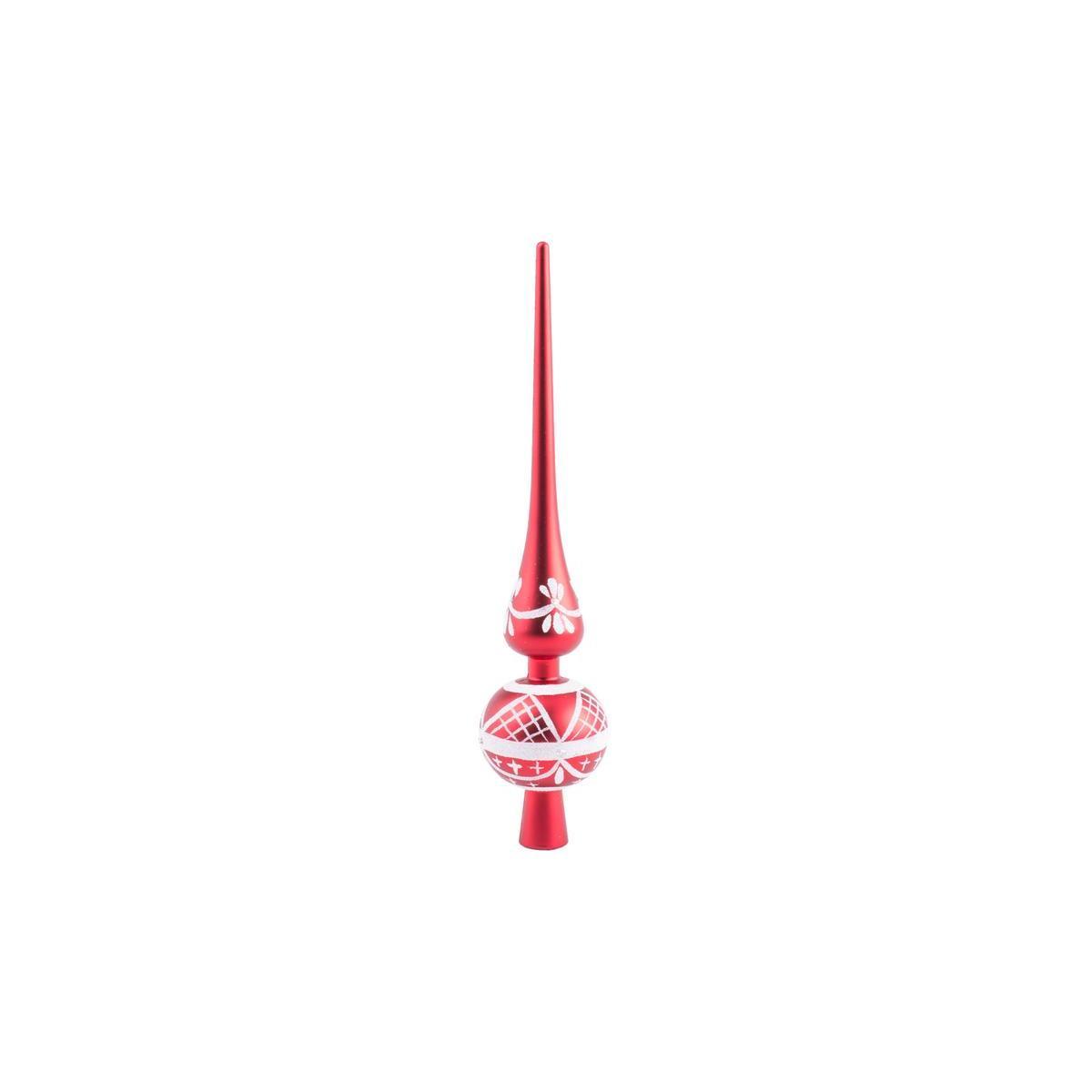 Cimier - Plastique - H 28 cm - Rouge et blanc