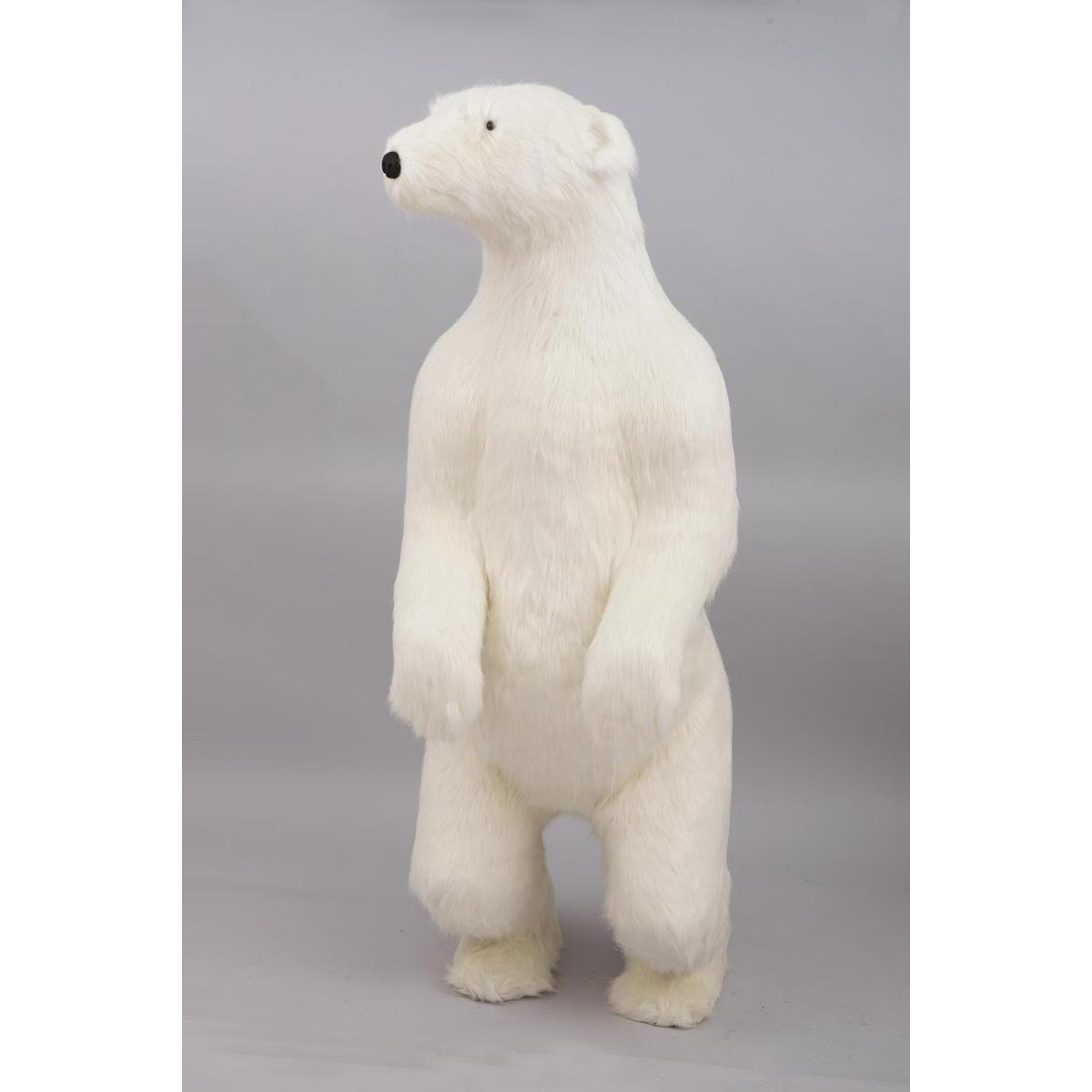 Ours polaire debout - 62 x 165 x 66 cm - Blanc