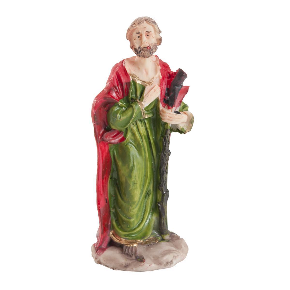 Santons Jésus, Marie ou Joseph au choix - H 10 cm - Multicolore