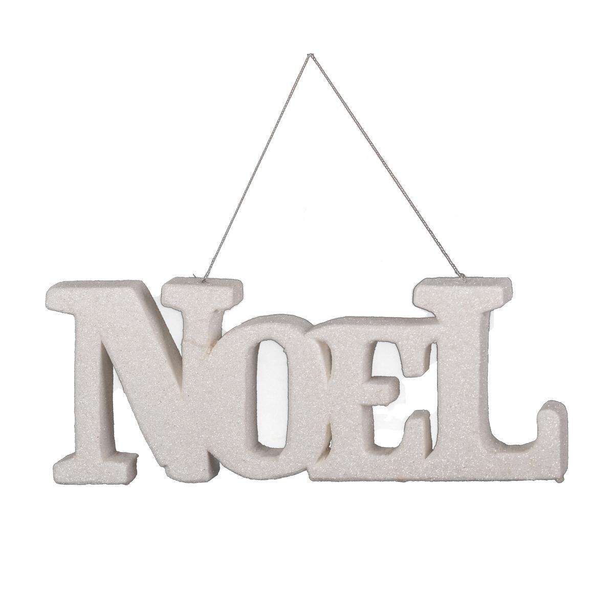 Suspension NOEL - 29.5 x 2 x 11.5 cm - Blanc