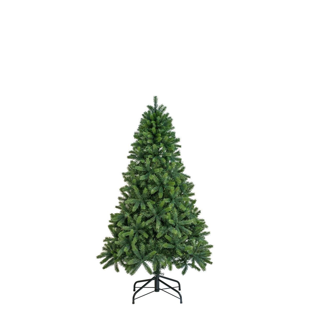 Sapin de Noël alpin - Plastique et métal - Ø 70 x H 120 cm - Vert