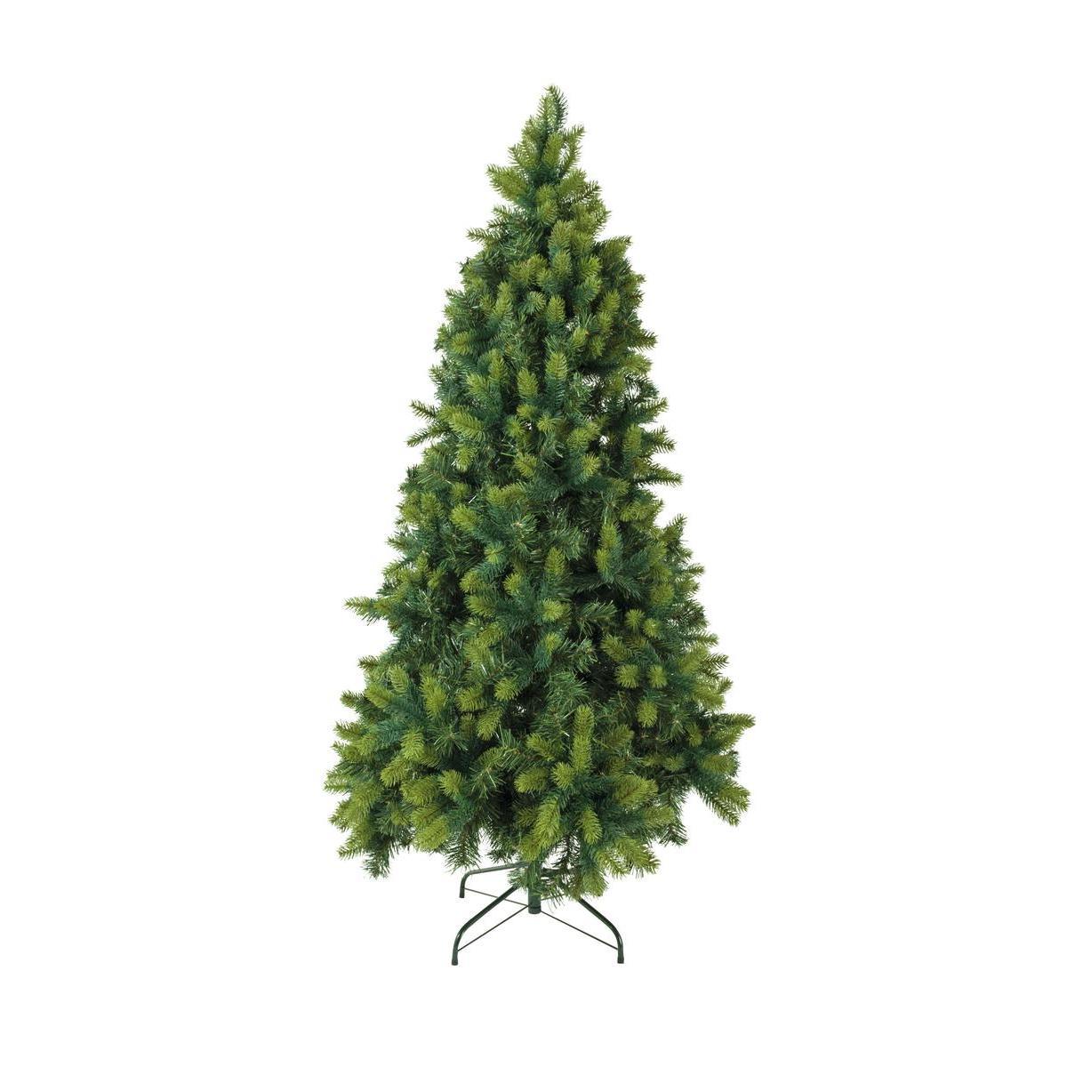 Sapin de Noël alpin - Plastique et métal - Ø 105 x H 180 cm - Vert