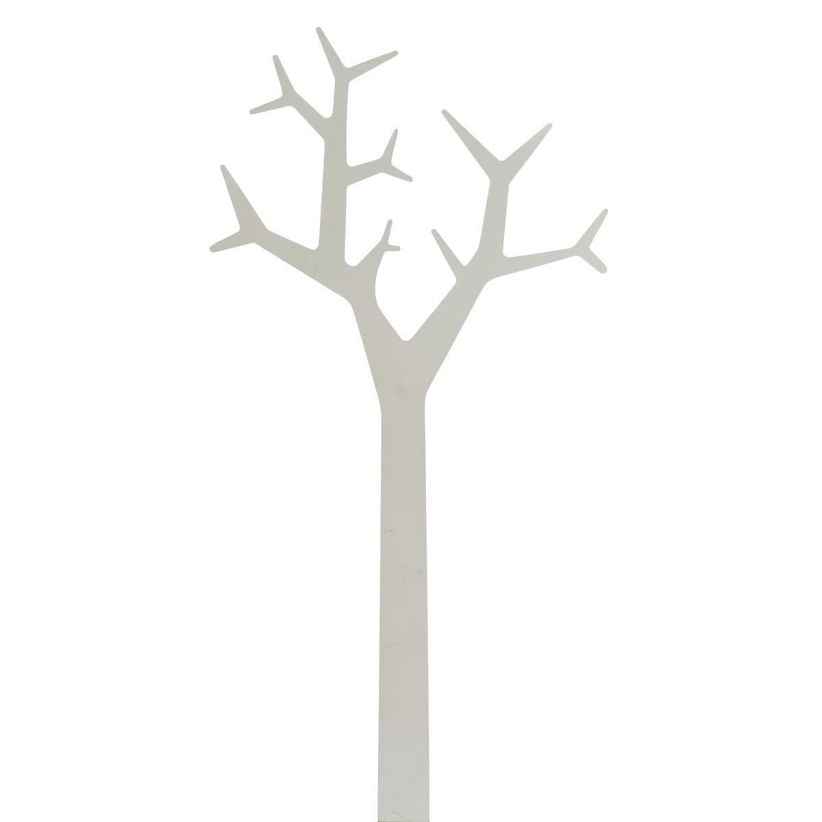 Arbre lumineux - MDF - 50 x 6 x 35 cm - Blanc