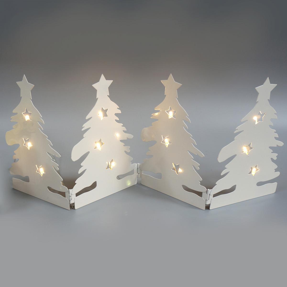 FA�ADE 4 SAPINS 12LED BLC CH