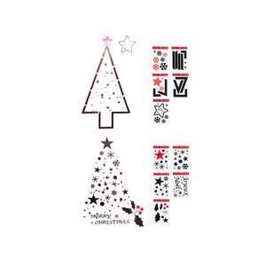 STICKERS SAPINS DE NOEL DIY