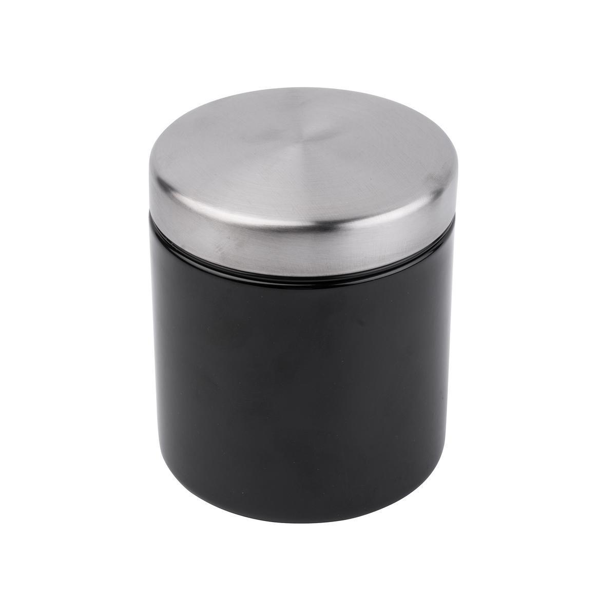 Boîte à  thé - Inox - Ø 11 x 17 cm - Noir