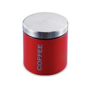 Boîte à  café - Inox - Ø 11 x 17 cm - Rouge
