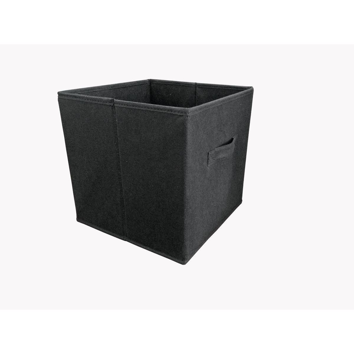 Cube de rangement - 28 x 28 x H 28 cm - Noir