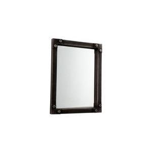 Miroir Déco Industrielle - Mdf - 40 x 4 x H 50 cm - Gris