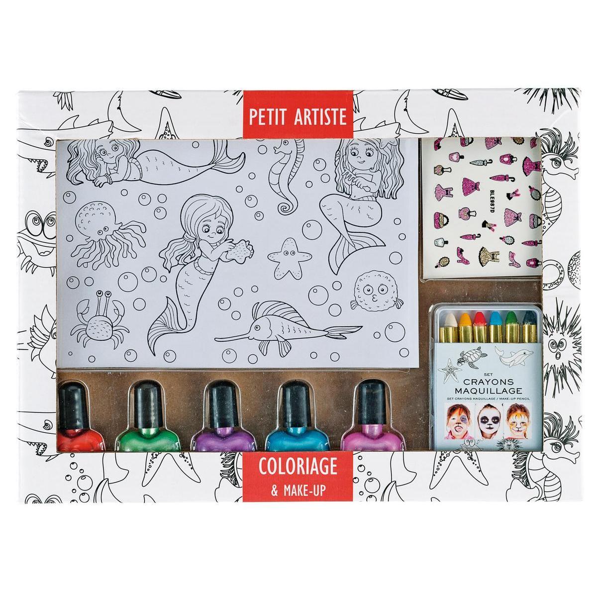 Coffret cosmétique du petit artiste - L 22 x L 4,5 x H 17 - Multicolore