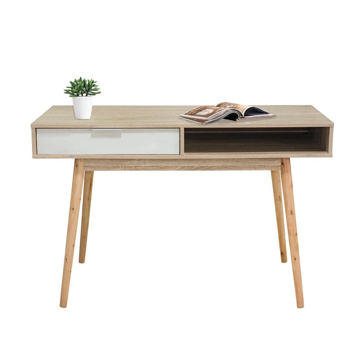 Console scandinave 1 tiroir - 120 x H78 x 55 cm