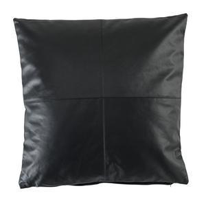 Coussin - 100 % polyester - 40 x 40 cm - Marron ou noir