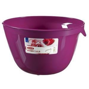 Bol à mixer - Plastique - 25,8 x 22,8 x H 15 cm - Violet aubergine