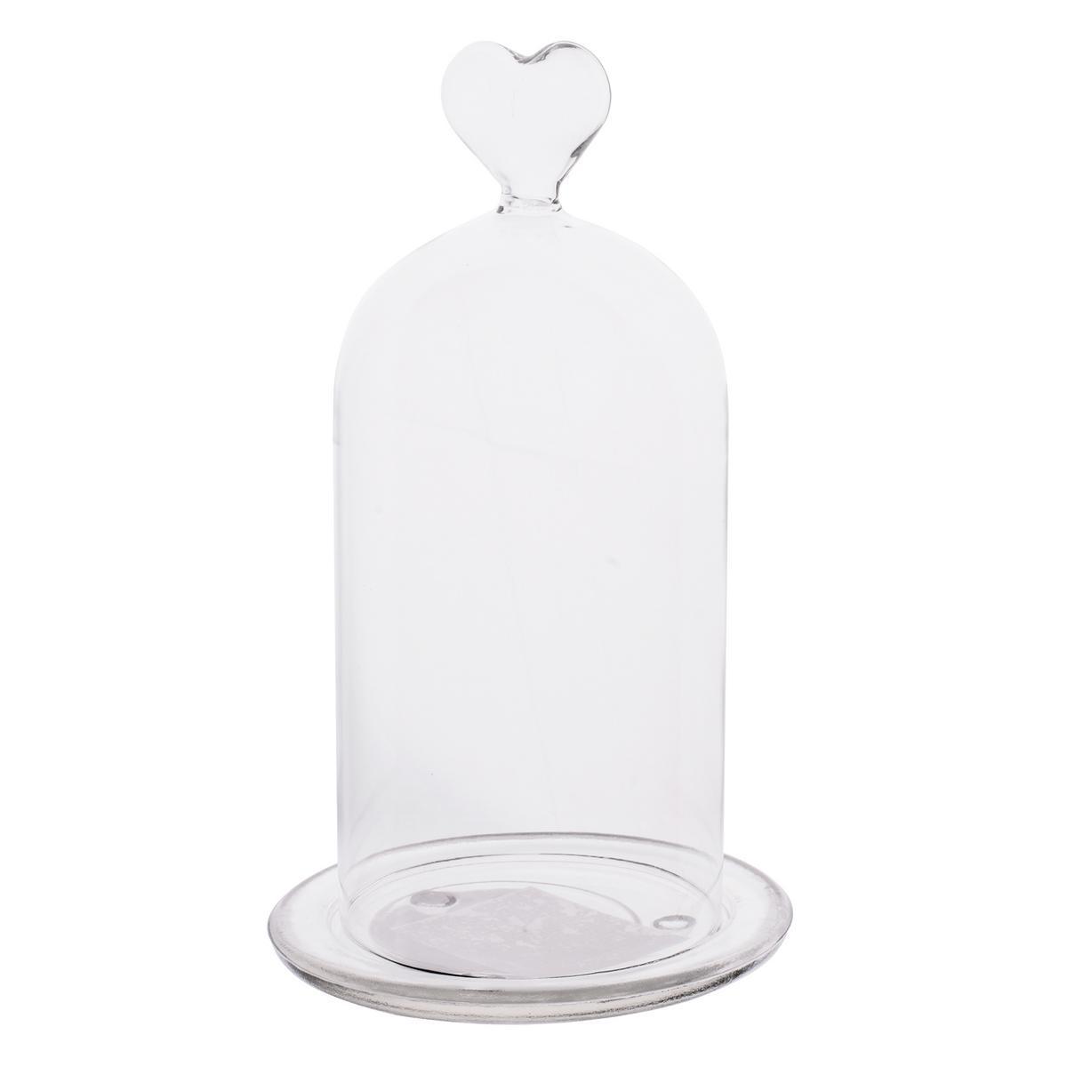 Cloche étoile - Verre - Ø 11 x H 18 cm - Transparent