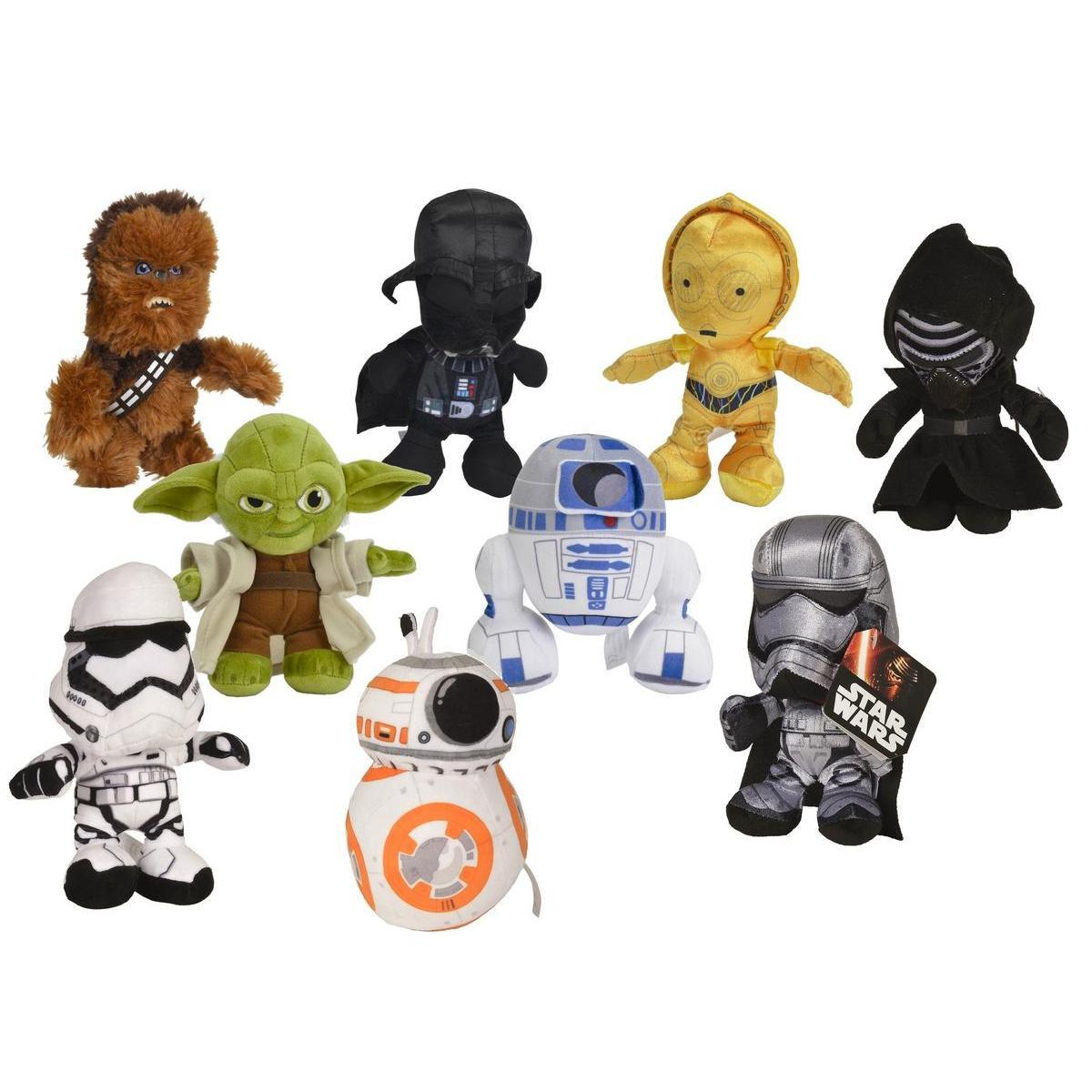 Peluche Star Wars - 100 % Polyester - H 17 cm - Différents modèles