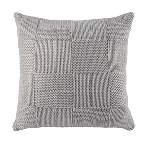 Coussin empiecements - 100 % acrylic - 40 x 40 cm - Gris