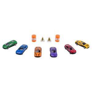 Camion remorque + voitures - Propylène - L 46 x 10 x H 16,5 cm - Multicolore