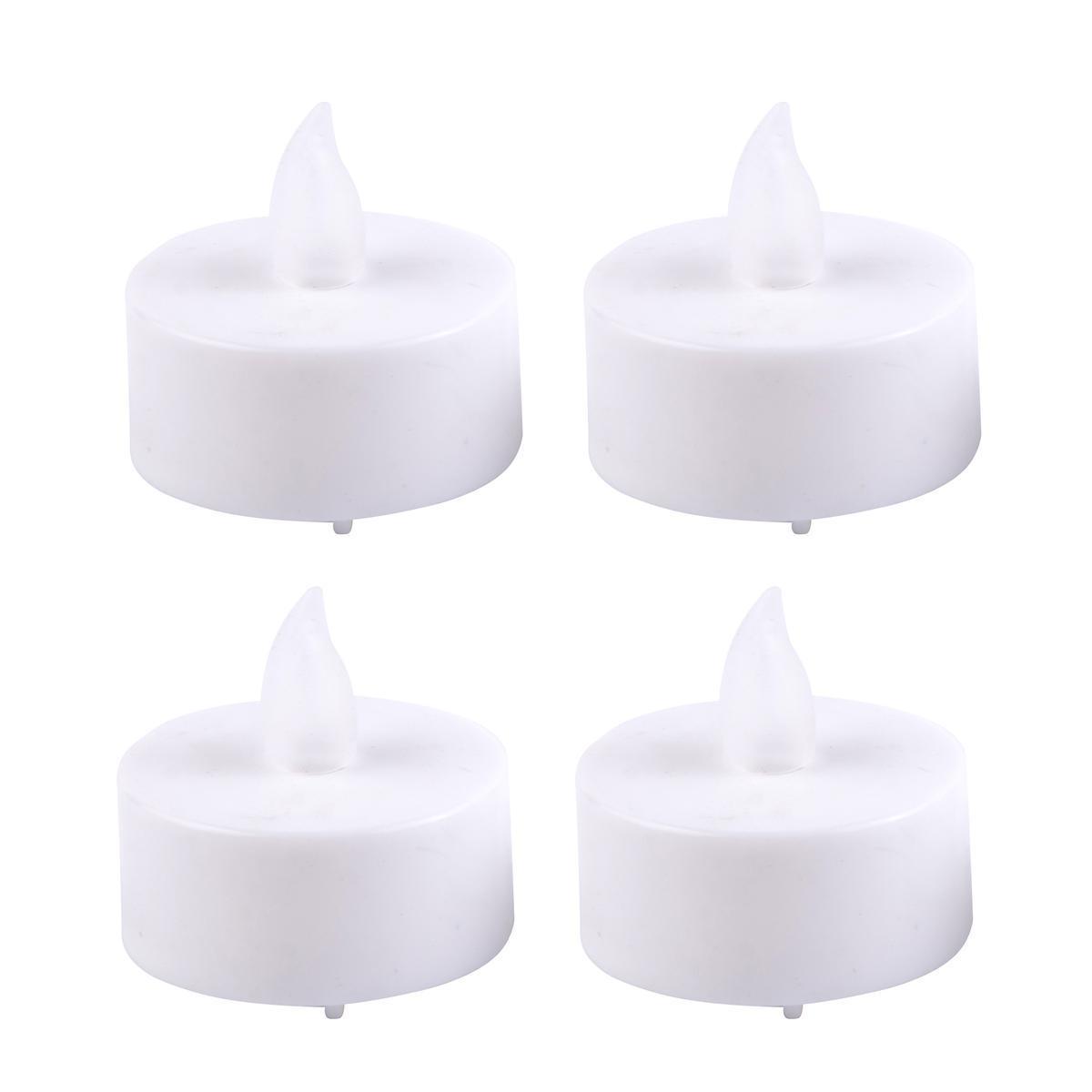 4 bougies LED - Blanc