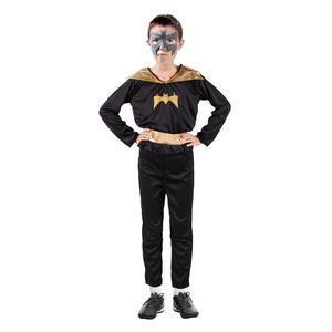 Déguisement de chauve souris - 100 % Polyester - 4 à 12 ans - Noir et doré