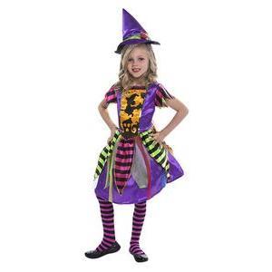 Déguisement de sorcière fashion - 4 à 12 ans - Multicolore