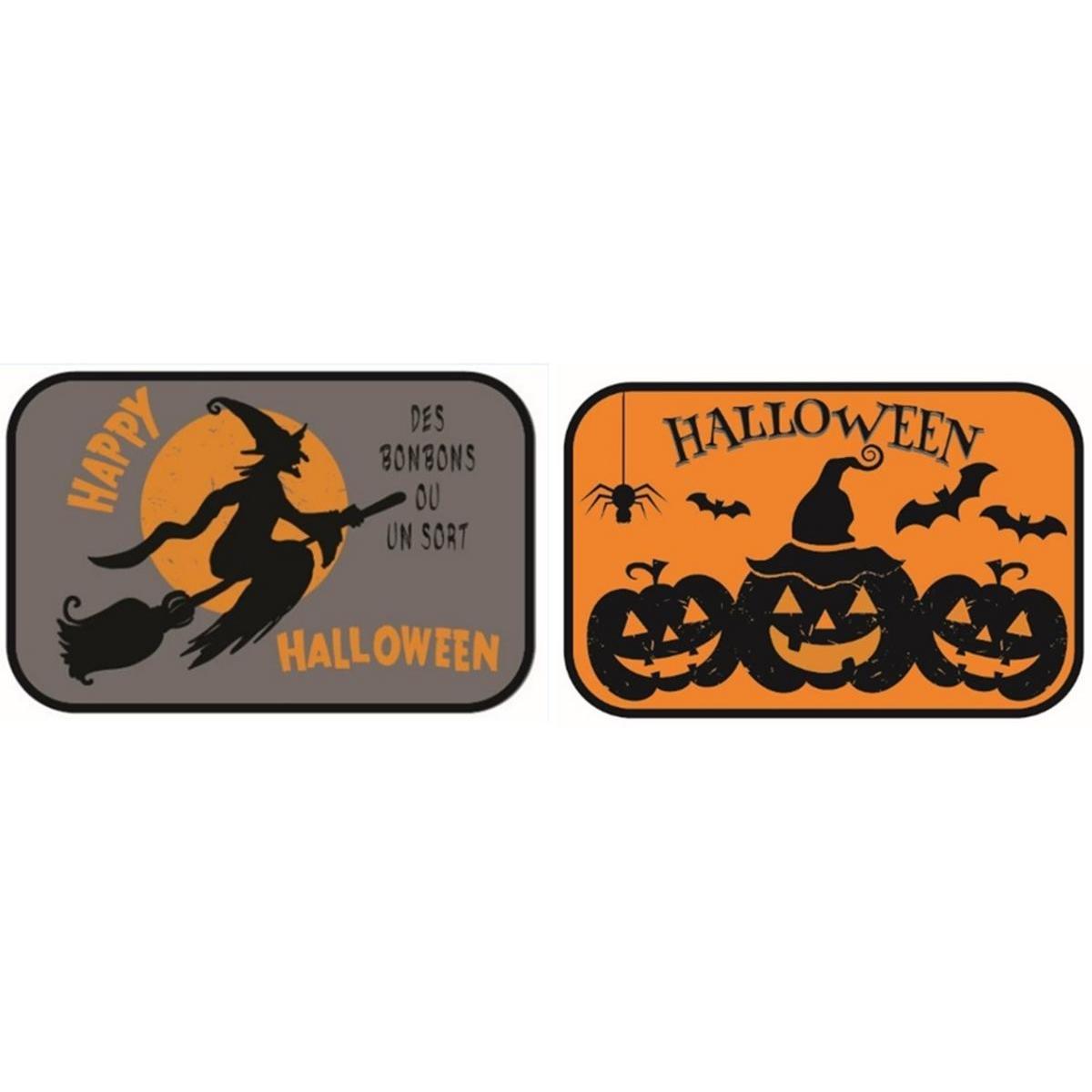 Tapis Halloween - 100 % Polyester - 45 x 75 cm - Différents modèles