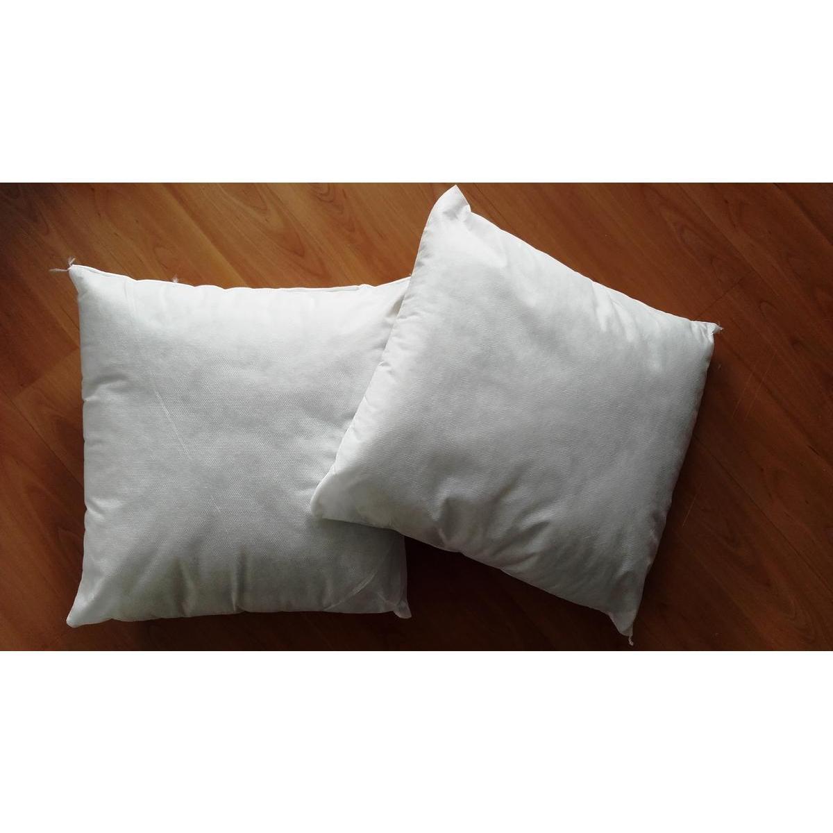 2 coussins de rembourrage - 100 % polypropylène - 40 x 40 cm - Blanc