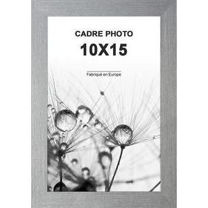 Cadre photo - Aluminium - 10 x 15 cm - Gris