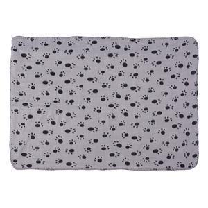 Plaid polaire pour animaux - 100 % polyester - 100 x 70 cm - Gris