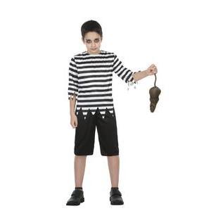 Déguisement de Pugsley Addams - 100 % polyester - 3 à 12 ans - Noir et blanc