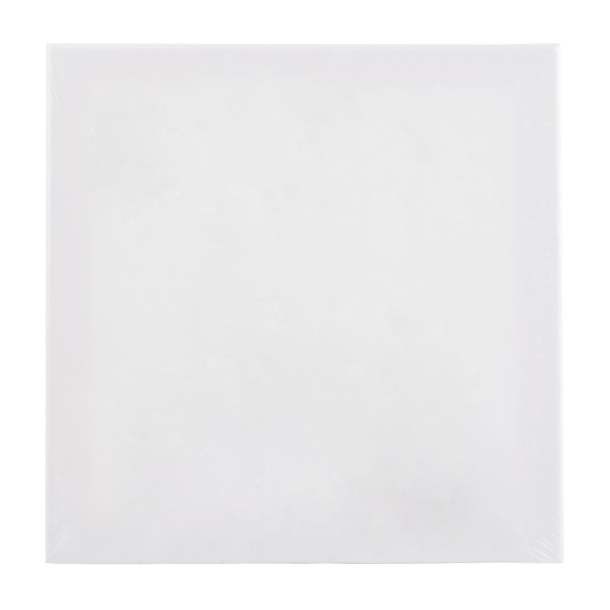 Toile à peindre XXL - Coton - 120 x 120 cm - Blanc