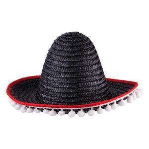 Sombrero - 100 % Polyester - Taille adulte - Noir