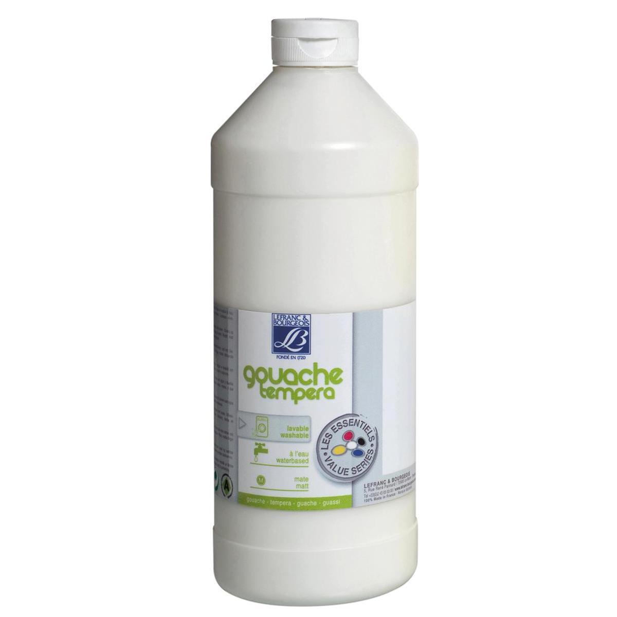 Peinture en bouteille - Gouache - 1 L - Blanc