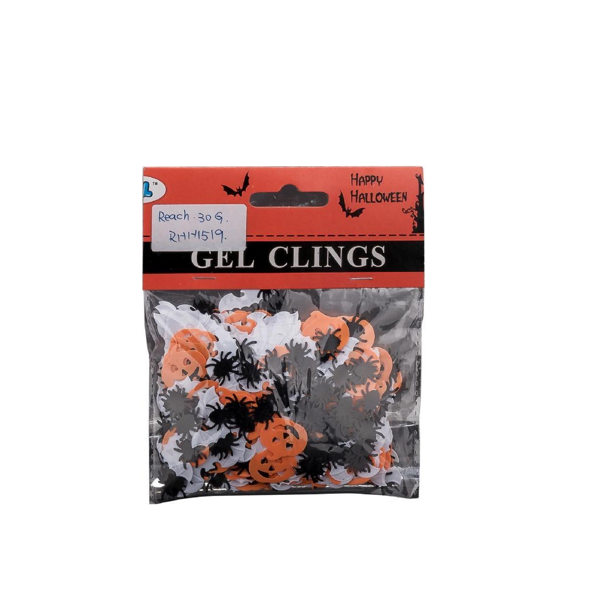 Confettis d'Halloween - Papier - 30 g - Orange et noir