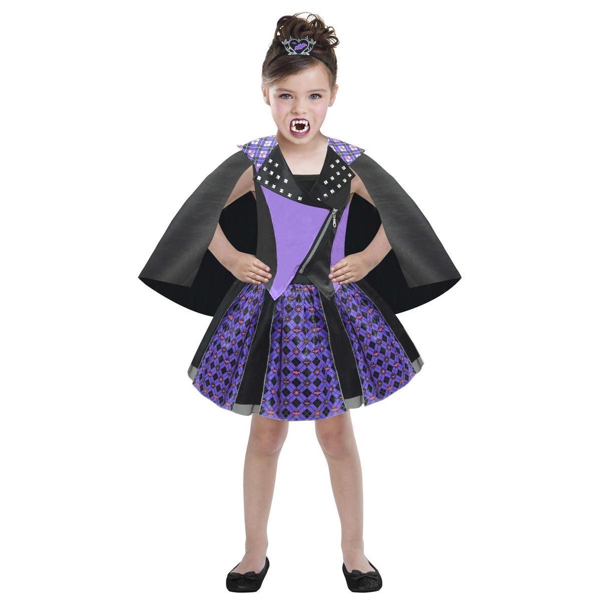 Déguisement Chica Vampiro - 100 % Polyester - 5 à 7 ans - Violet et noir