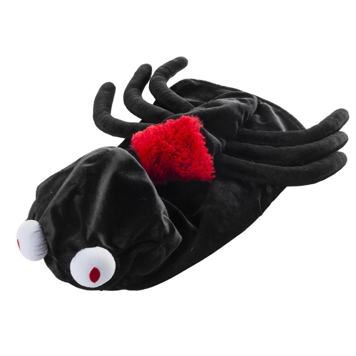 Costume d'araignée pour chien - 100 % Polyester - 3 tailles - Noir et rouge