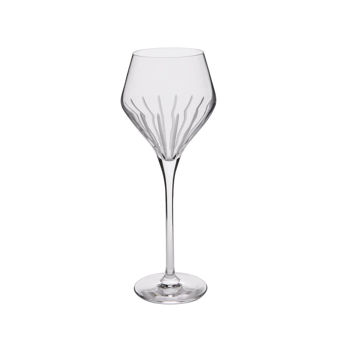 2 verres à pied - Cristal d'Arc - 30 cl - Transparent