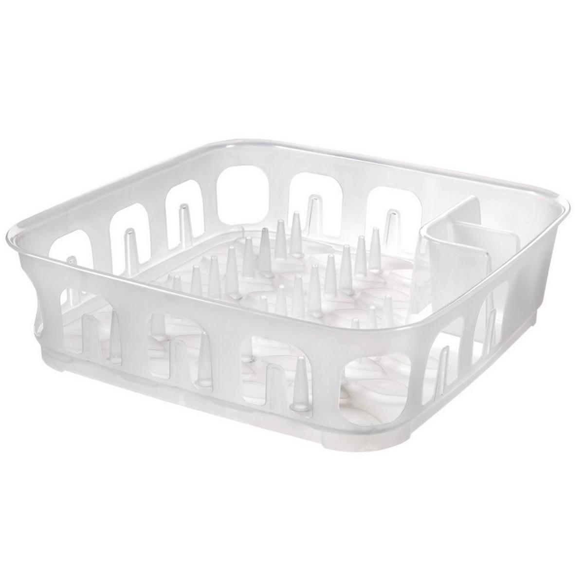 Egouttoir - Plastique - 39 x 39 x H 10 cm - Transparent