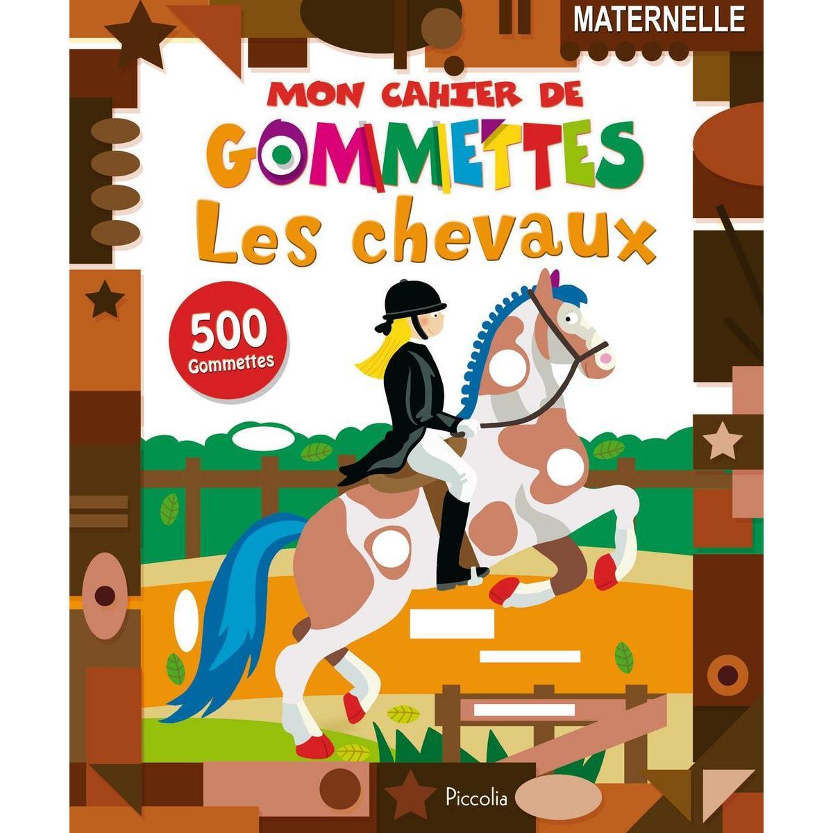 Cachier gommettes Les Chevaux - 19,5 x 24 cm - Papier - Multicolore