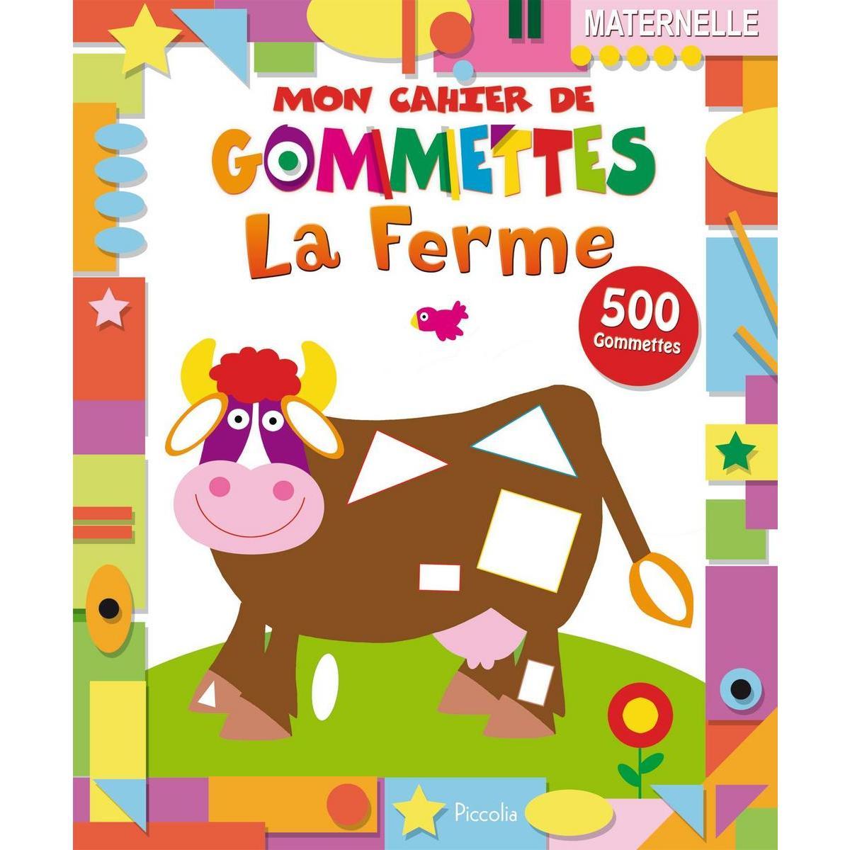 Cachier gommettes La Ferme - 19,5 x 24 cm - Papier - Multicolore