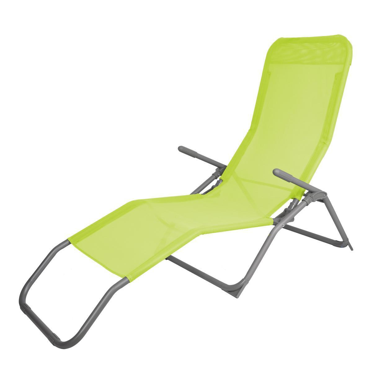 Transat Amanaya - 142 x 60 x H 99 cm - Vert citron - MOOREA