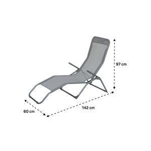 Transat Amanaya  L 138 x H 97 x l 61cm - Gris clair - MOOREA