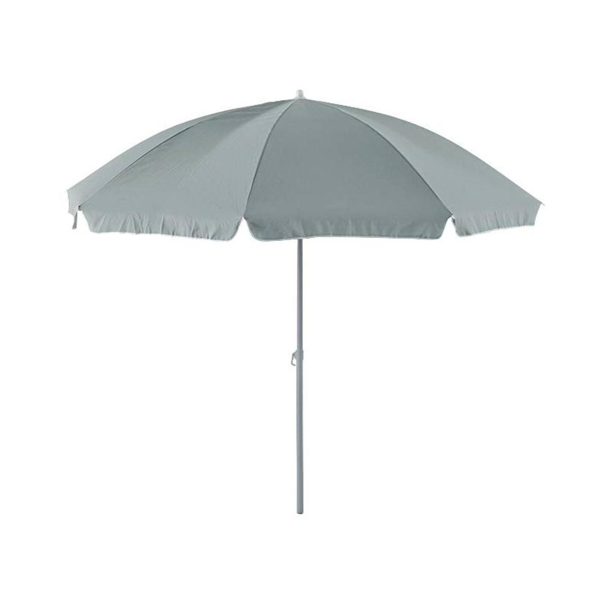 Parasol Mahana - ø 240 x H 230 cm - Beige, gris anthracite - MOOREA