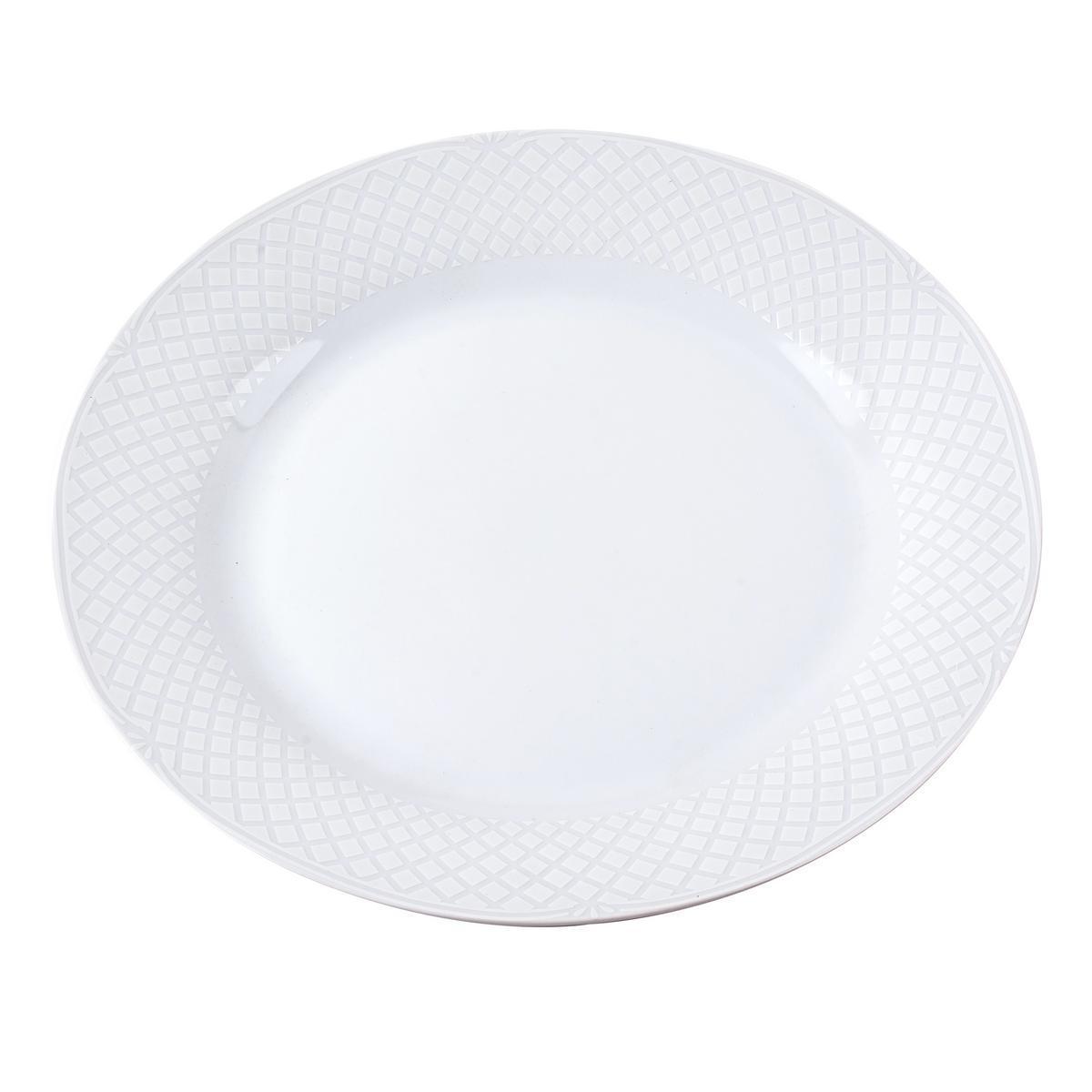 Assiette plate - Porcelaine - Ø 27 cm - Blanc