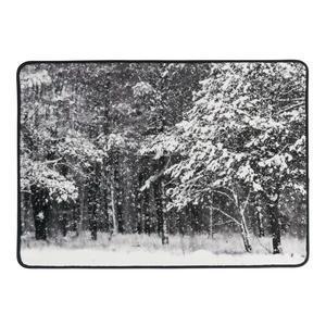 Tapis - 100 % Polyester - 65 x 45 cm - Noir et blanc