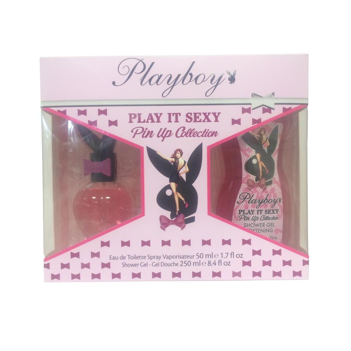 Coffret Playboy femme - Eau de toilette 50 ml + Gel douche 250 ml - Rose