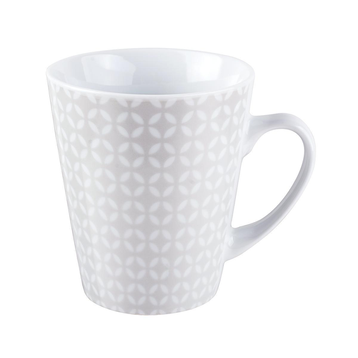 4 mugs - Porcelaine - 325 ml - Design scandinave