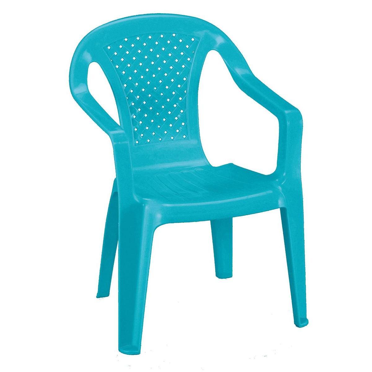 Fauteuil enfant - 36.5 x 40 x H 52 cm - Bleu ou rose - MOOREA