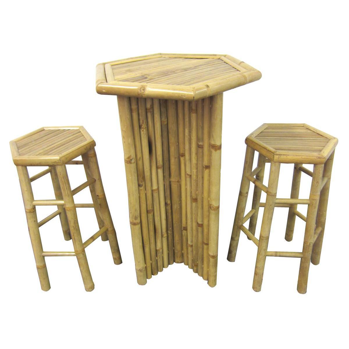Table haute Bambou