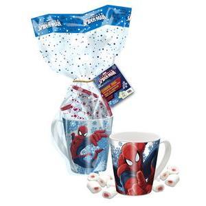 Tasse Spider-man + 32 g de guimauve - Céramique - 12 x 8,5 x H 21 cm - Multicolore