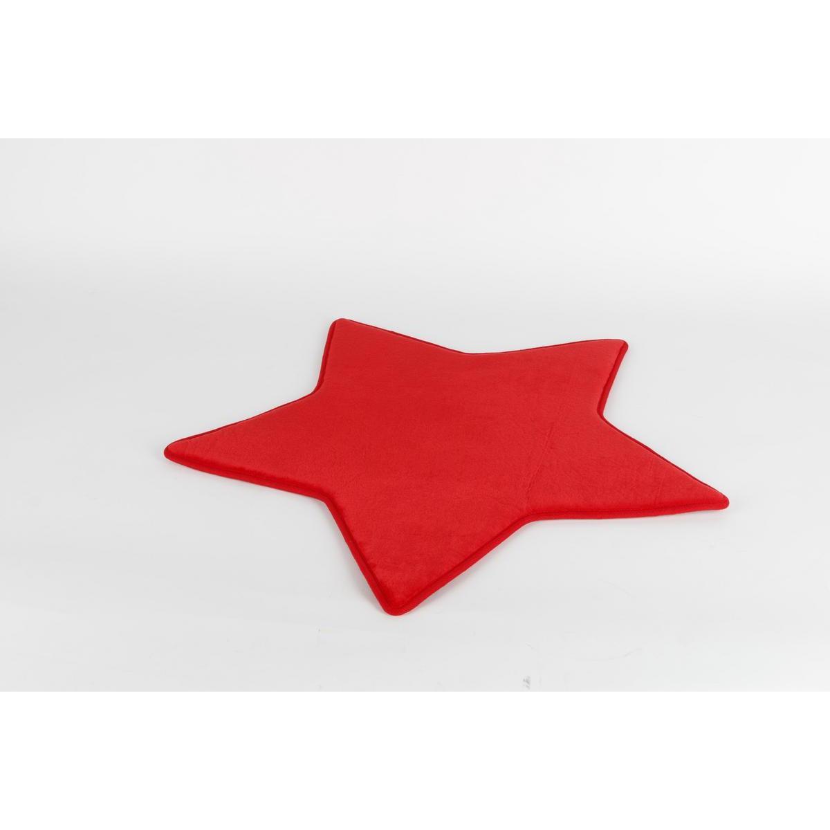 Tapis étoile - ø 60 cm - Rouge ou gris